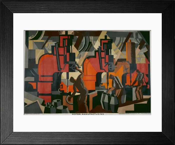 Framed Print : Motor Manufacturing Framed Print : Motor Manufacturing