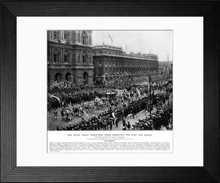 Framed Print : Edward VII Coronation Framed Print : Edward VII Coronation