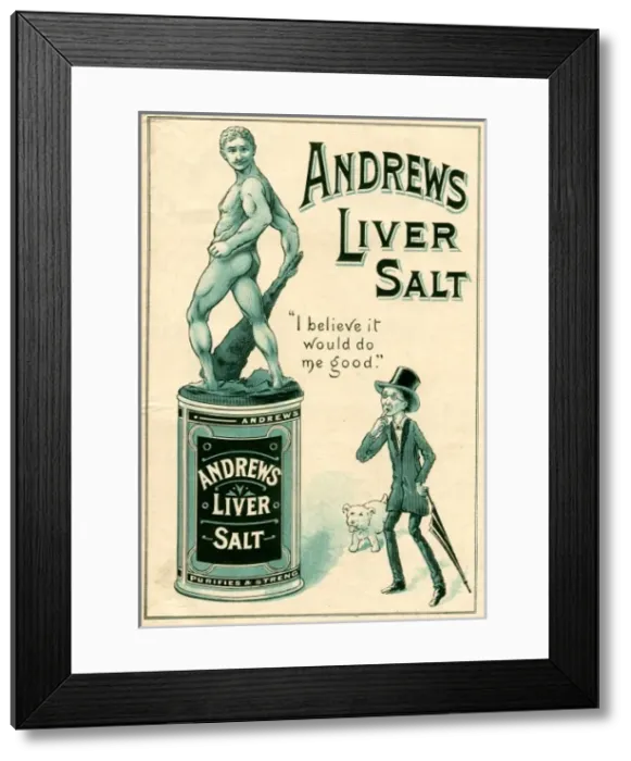 Framed Print : Andrews Liver Salt advert Framed Print : Andrews Liver Salt advert
