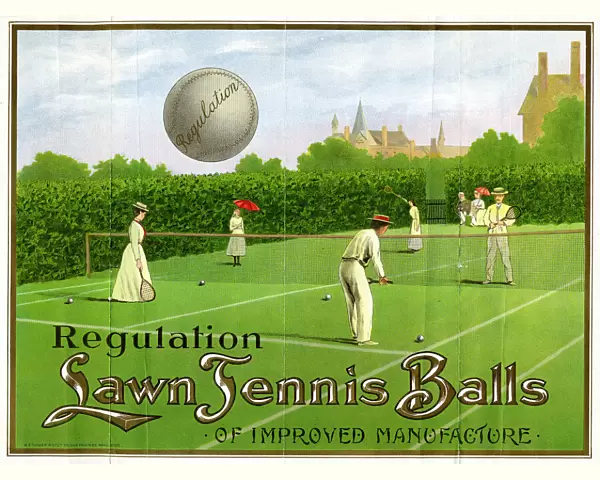 Reulation Tennis Balls advert
