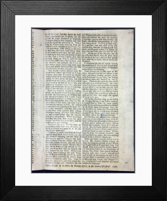 Framed Print : Americas first newspaper Framed Print : Americas first newspaper