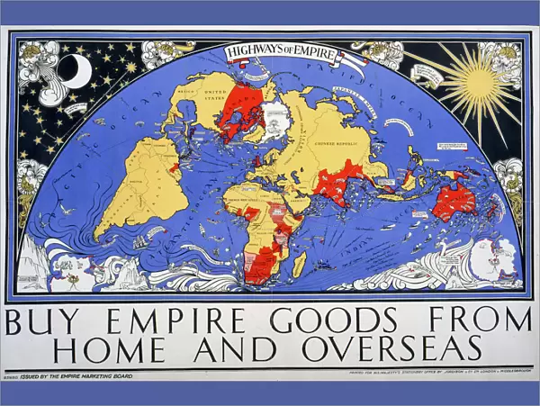 Empire map of the world