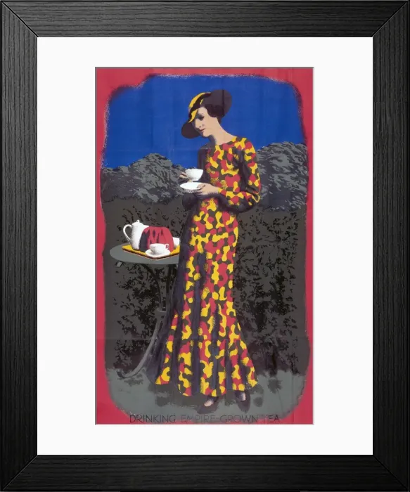 Framed Print : Drinking Empire Tea Framed Print : Drinking Empire Tea