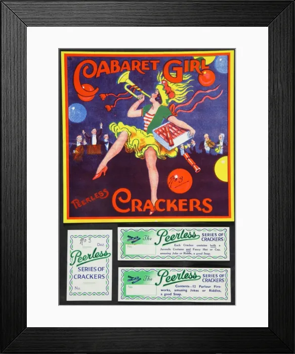 Framed Print : Cracker label Framed Print : Cracker label