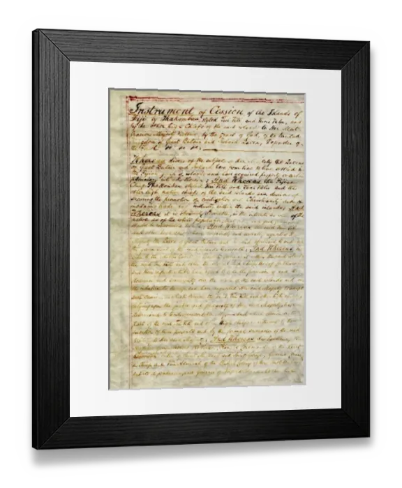 Framed Print : Cession of Fiji to Great Britain Framed Print : Cession of Fiji to Great Britain