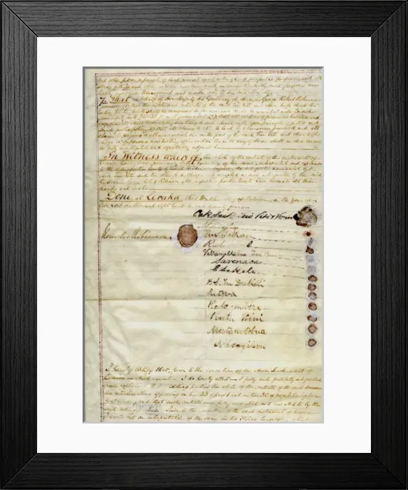 Framed Print : Cession of Fiji to Great Britain Framed Print : Cession of Fiji to Great Britain