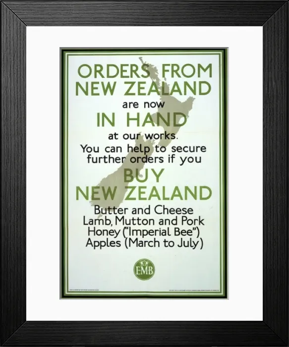 Framed Print : Buy New Zealand Produce Framed Print : Buy New Zealand Produce