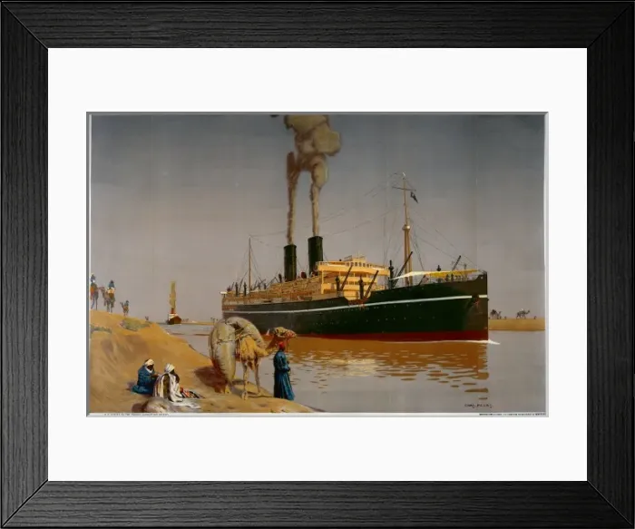 Framed Print : Suez Canal poster Framed Print : Suez Canal poster