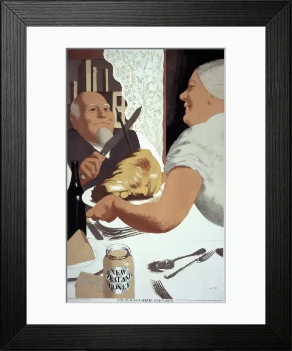 Framed Print : New Zealand honey poster Framed Print : New Zealand honey poster