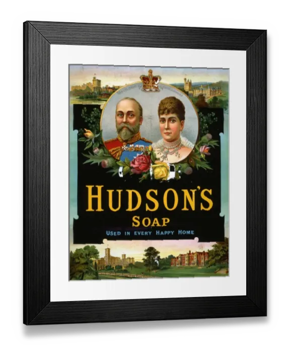 Framed Print : Hudsons soap advert Framed Print : Hudsons soap advert