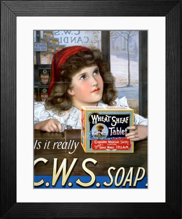 Framed Print : CWS Soap advert Framed Print : CWS Soap advert