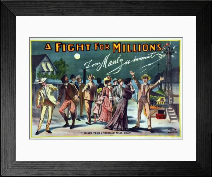 Framed Print : A fight for millions Framed Print : A fight for millions