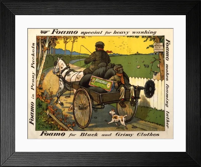 Framed Print : Foamo washing powder advert Framed Print : Foamo washing powder advert