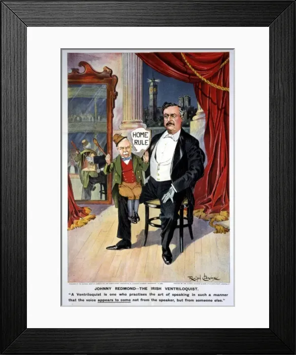 Framed Print : Irish Home Rule cartoon Framed Print : Irish Home Rule cartoon
