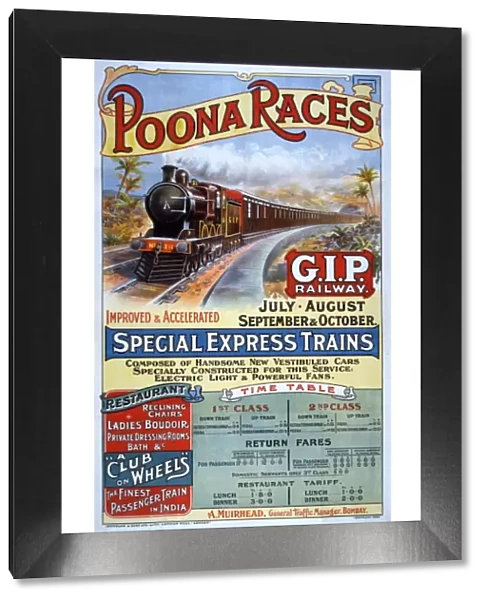 Poona Races poster