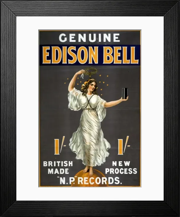 Framed Print : Edison Bell records Framed Print : Edison Bell records