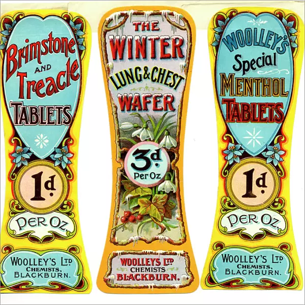 Woolleys Chemists labels