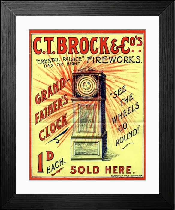 Framed Print : Brocks Fireworks Framed Print : Brocks Fireworks