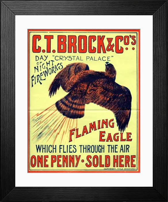 Framed Print : Brocks Fireworks Framed Print : Brocks Fireworks