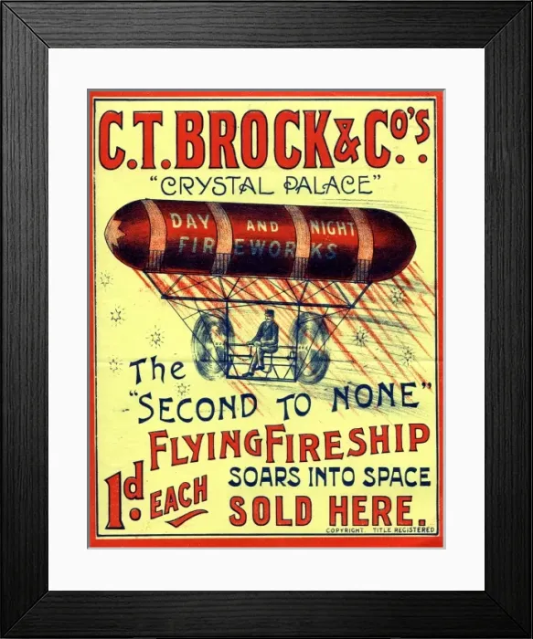 Framed Print : Brocks Fireworks Framed Print : Brocks Fireworks