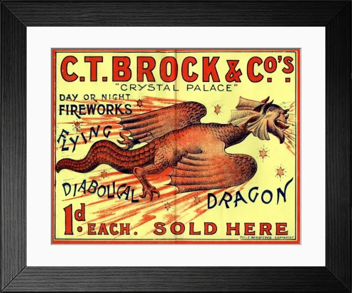 Framed Print : Brocks Fireworks Framed Print : Brocks Fireworks