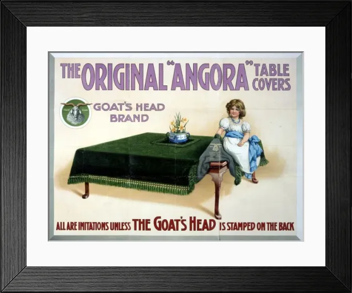Framed Print : Goats Head table covers Framed Print : Goats Head table covers