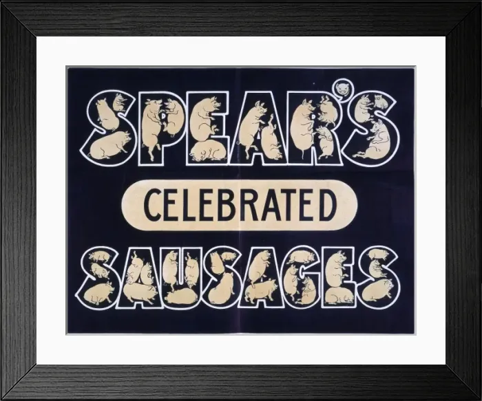Framed Print : Spears Sausages Framed Print : Spears Sausages
