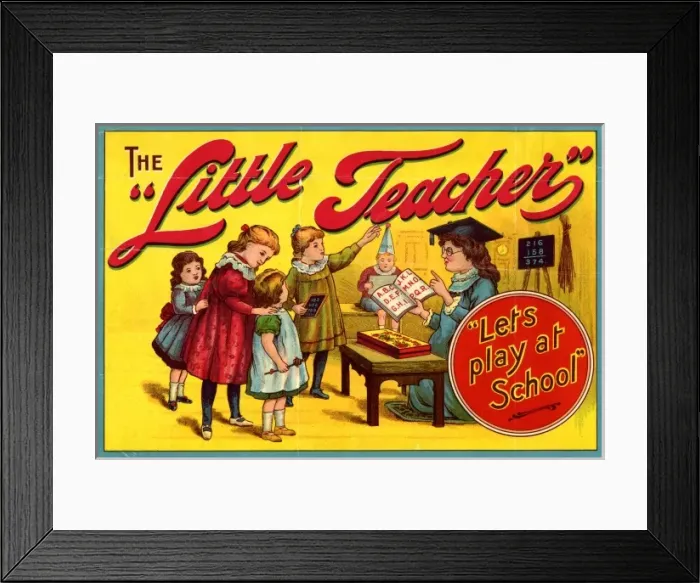 Framed Print : Little Teacher Game Framed Print : Little Teacher Game