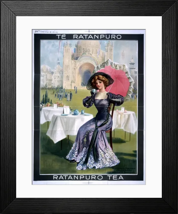 Framed Print : Ratanpuro Tea advert Framed Print : Ratanpuro Tea advert