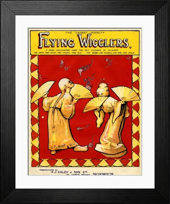 Framed Print : Flying Wigglers game Framed Print : Flying Wigglers game