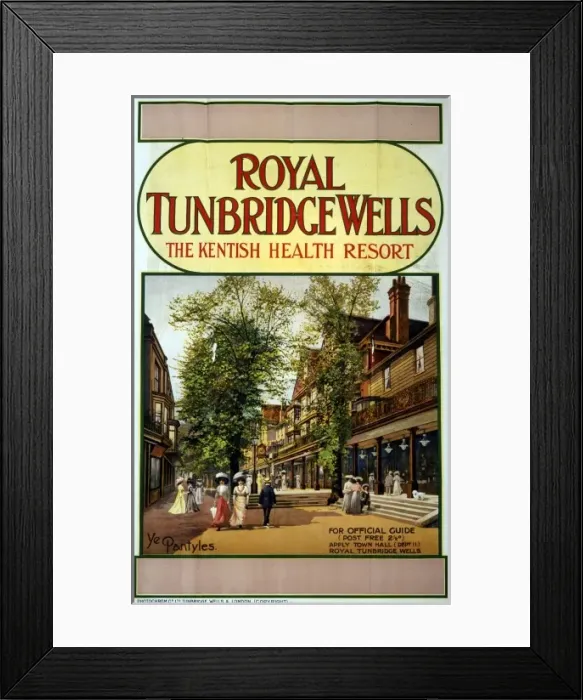 Framed Print : Tunbridge Wells poster Framed Print : Tunbridge Wells poster