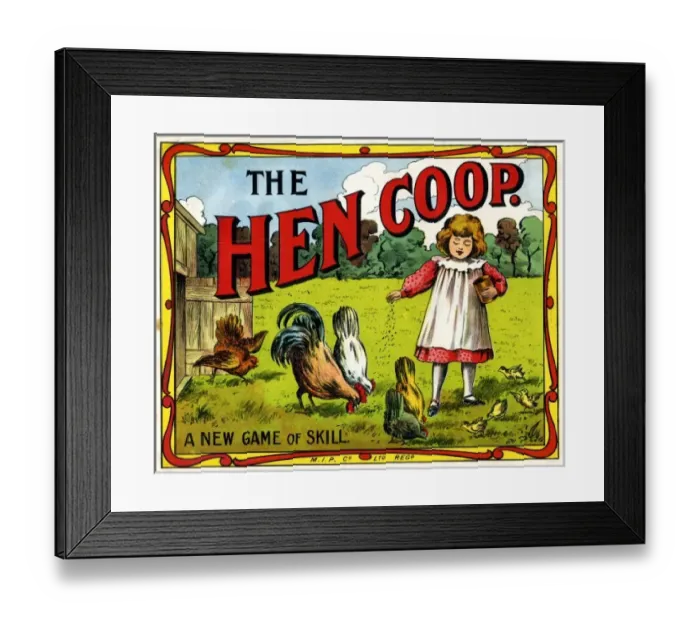 Framed Print : Hen Coop game Framed Print : Hen Coop game