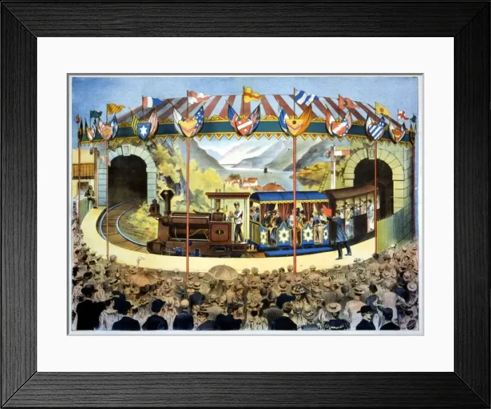 Framed Print : Channel Tunnel illustration Framed Print : Channel Tunnel illustration