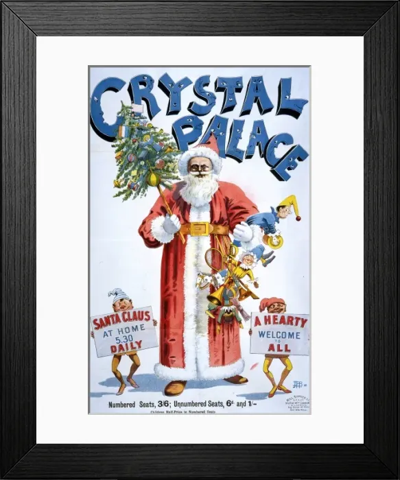 Framed Print : Santa Claus at Crystal Palace Framed Print : Santa Claus at Crystal Palace