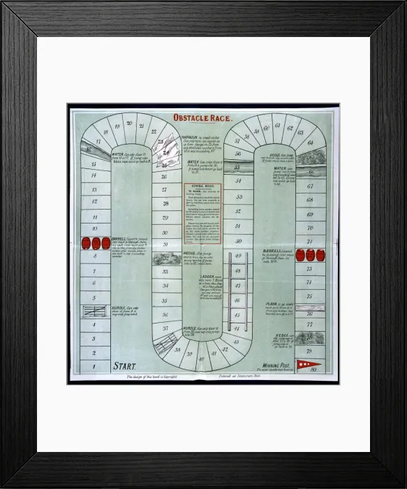 Framed Print : Obstacle Race game Framed Print : Obstacle Race game