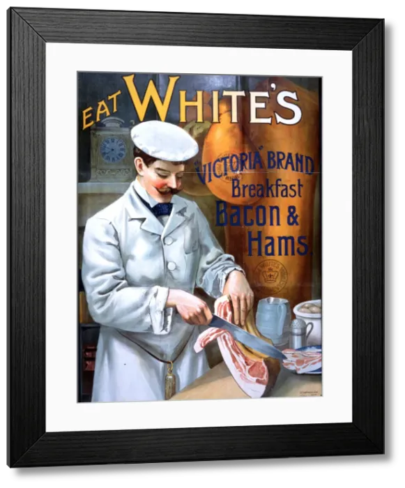 Framed Print : Whites bacon and ham Framed Print : Whites bacon and ham