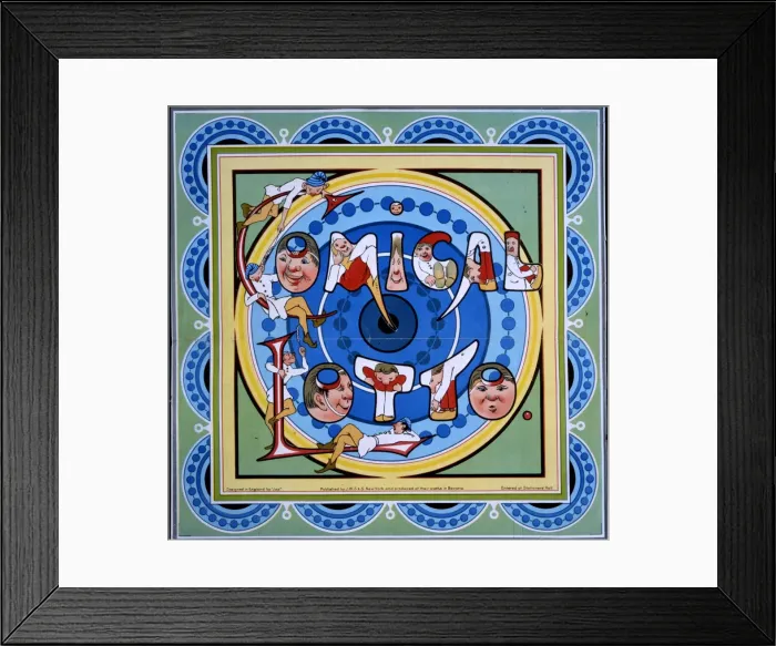Framed Print : Comical Lotto Game Framed Print : Comical Lotto Game