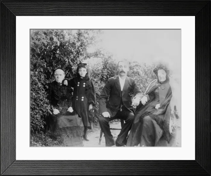 Framed Print : Four generations of family Framed Print : Four generations of family