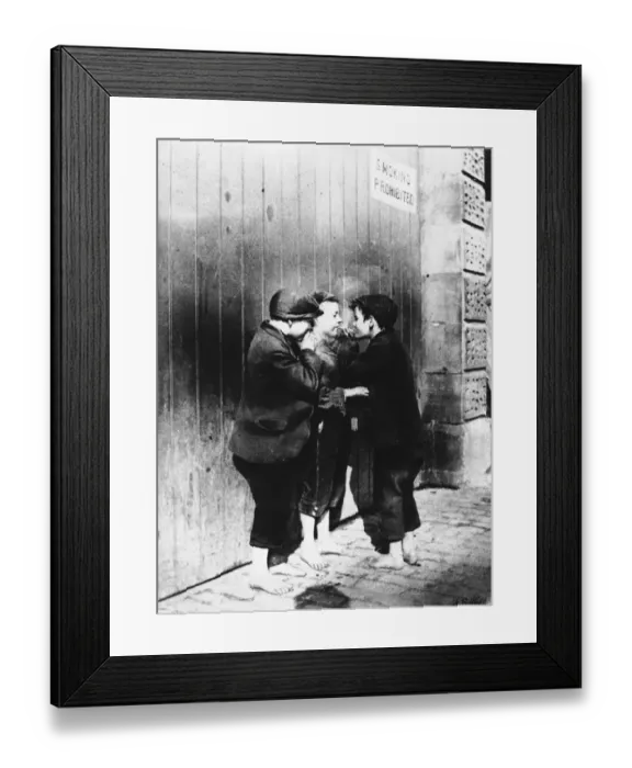 Framed Print : Young smokers 1901 Framed Print : Young smokers 1901