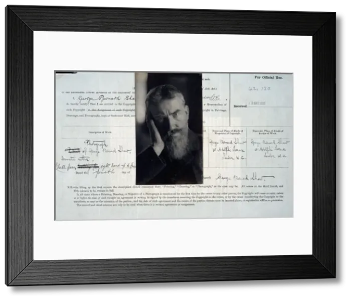 Framed Print : George Bernard Shaw copyright Framed Print : George Bernard Shaw copyright