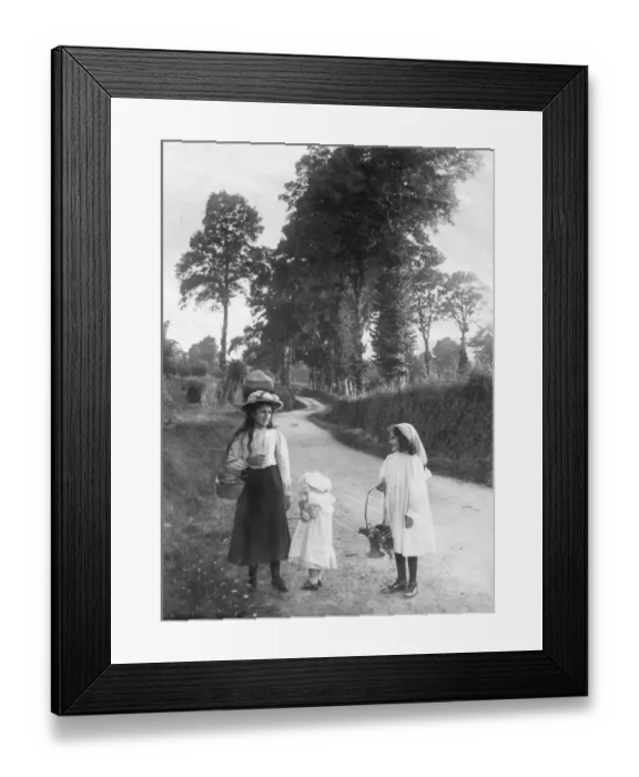 Framed Print : Picking flowers Framed Print : Picking flowers