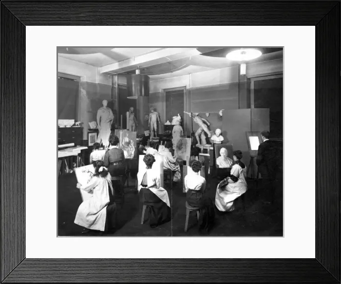 Framed Print : Art class 1911 Framed Print : Art class 1911