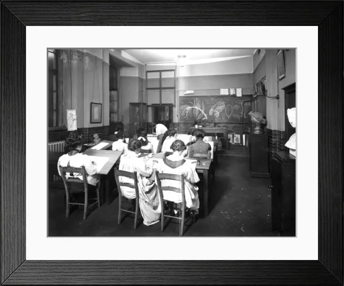 Framed Print : Art class 1911 Framed Print : Art class 1911