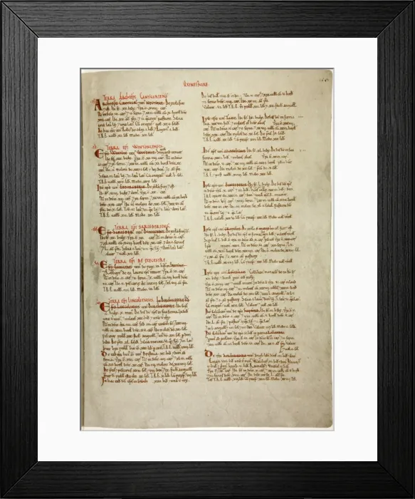 Framed Print : The Domesday Book, Oxfordshire Framed Print : The Domesday Book, Oxfordshire