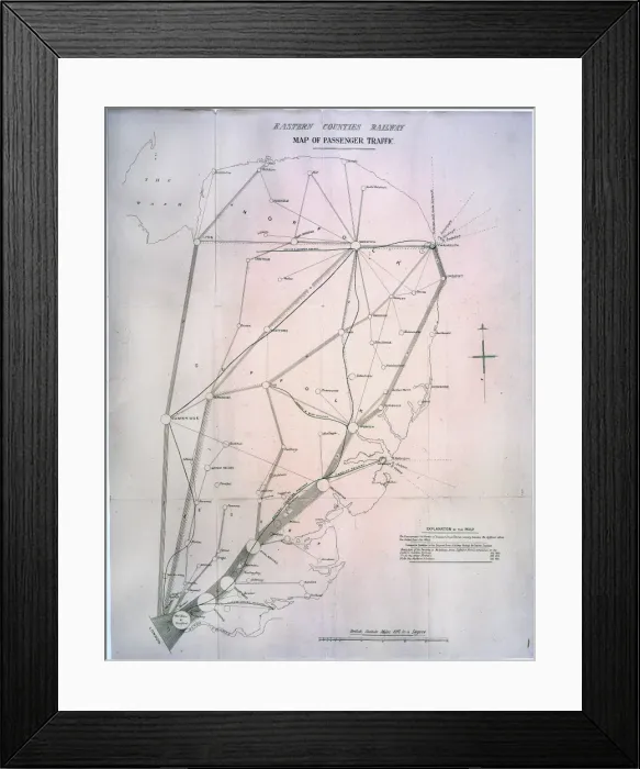 Framed Print : Passenger Traffic map Framed Print : Passenger Traffic map