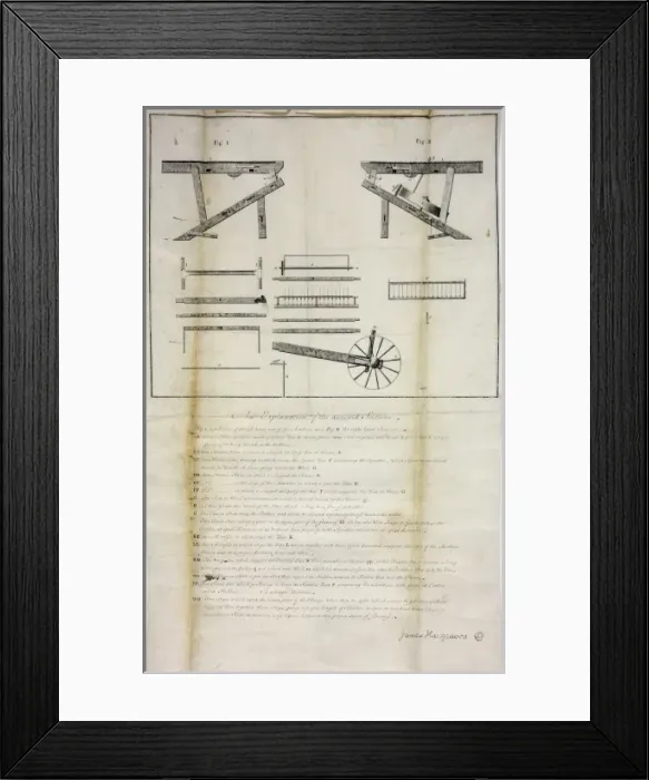 Framed Print : Hargreaves Spinning Jenny Framed Print : Hargreaves Spinning Jenny