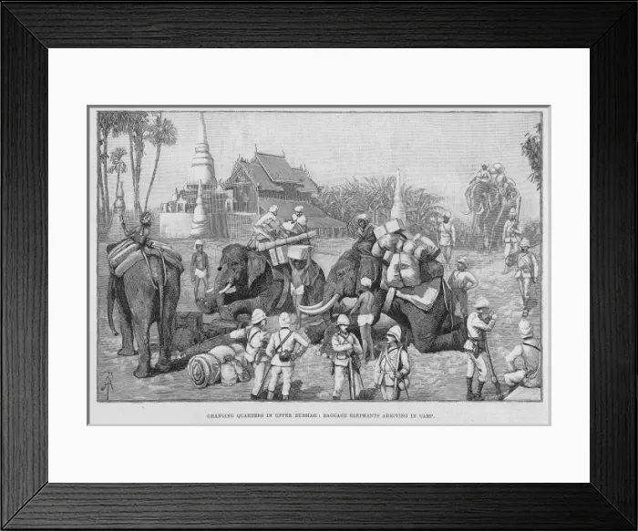 Framed Print : Burma 1887 Framed Print : Burma 1887
