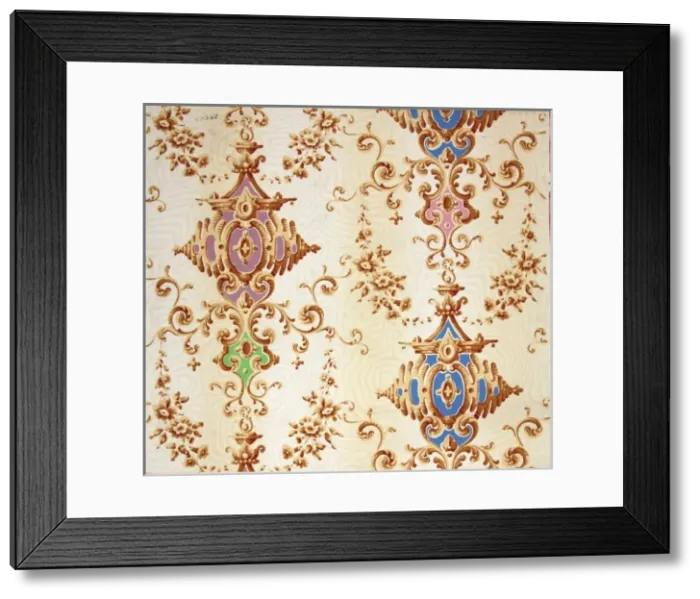 Framed Print : 19th century Wallpaper Framed Print : 19th century Wallpaper
