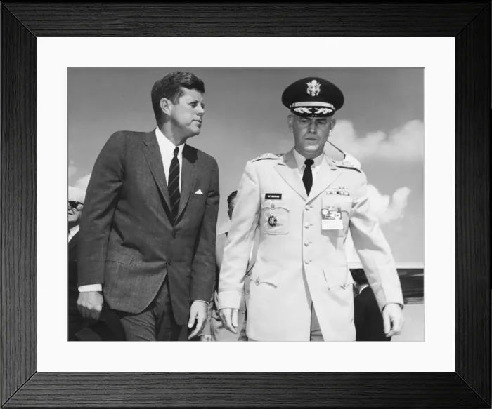 Framed Print : Kennedy at Missile Command Framed Print : Kennedy at Missile Command