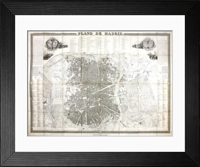Framed Print : Map of Madrid Framed Print : Map of Madrid